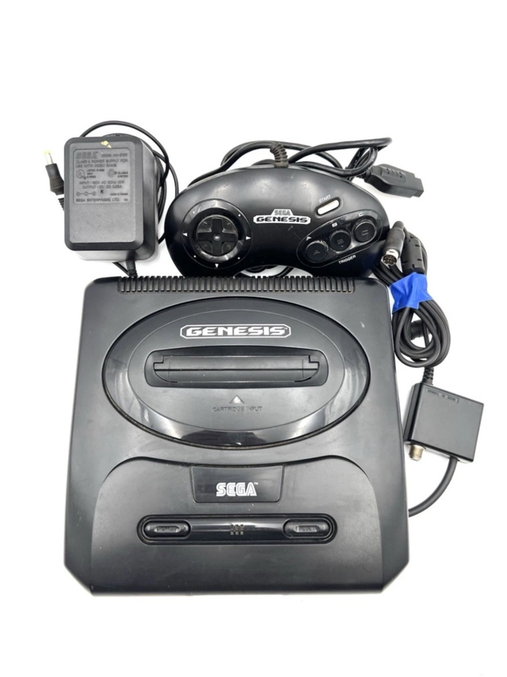 Vintage Sega Genesis Console with Controller